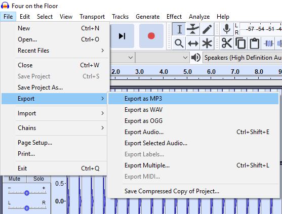 How To Create A Four On The Floor Beat Using Audacity License Lounge