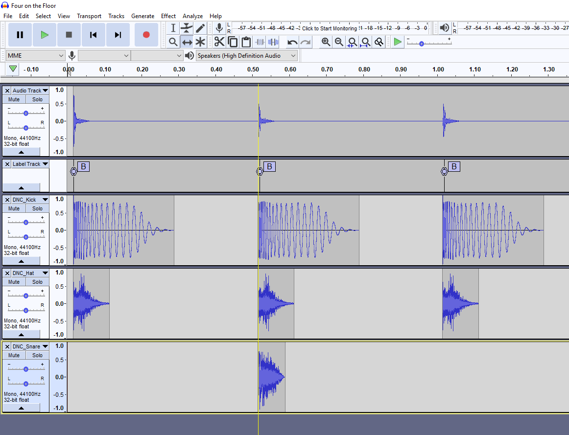 audacity beat maker